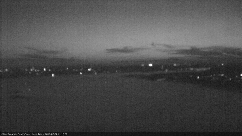 Lake Travis webcam, July 26, 2018 8:15 PM CT