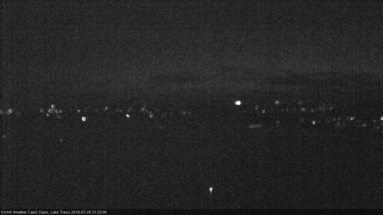Lake Travis webcam, July 26, 2018 8:25 PM CT