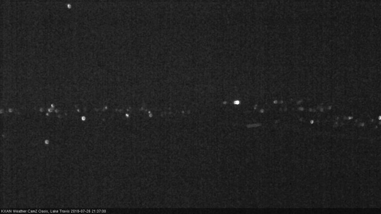 Lake Travis webcam, July 26, 2018 8:40 PM CT