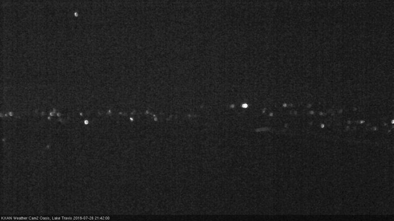 Lake Travis webcam, July 26, 2018 8:45 PM CT
