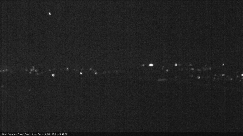 Lake Travis webcam, July 26, 2018 8:50 PM CT