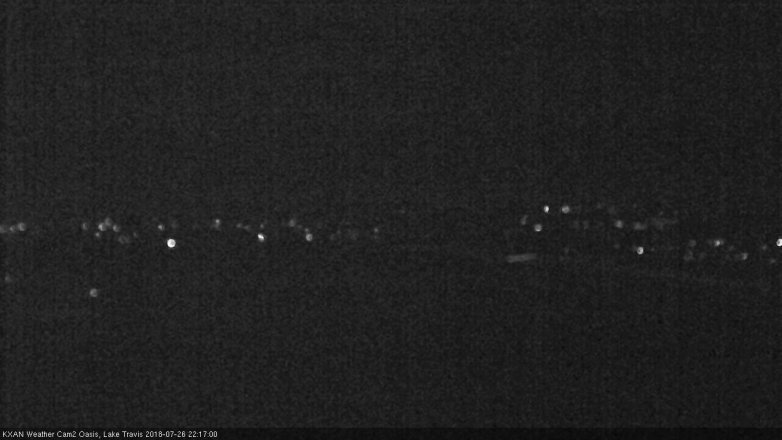 Lake Travis webcam, July 26, 2018 9:20 PM CT
