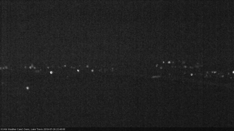 Lake Travis webcam, July 26, 2018 9:50 PM CT