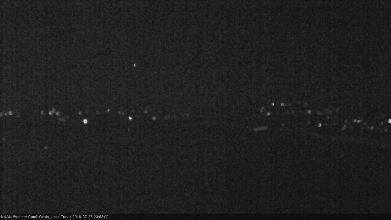 Lake Travis webcam, July 26, 2018 10:05 PM CT