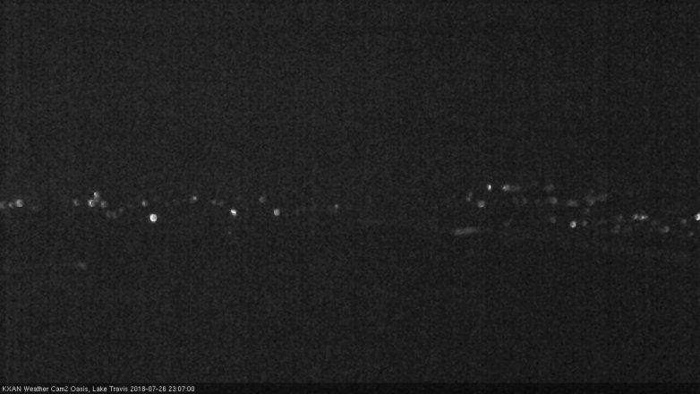 Lake Travis webcam, July 26, 2018 10:10 PM CT