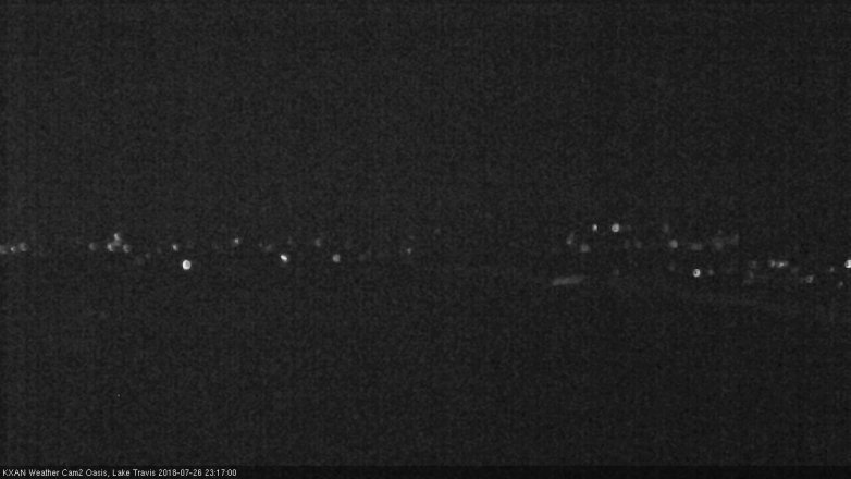 Lake Travis webcam, July 26, 2018 10:20 PM CT