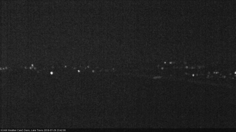 Lake Travis webcam, July 26, 2018 10:45 PM CT