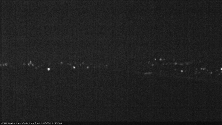 Lake Travis webcam, July 26, 2018 10:55 PM CT