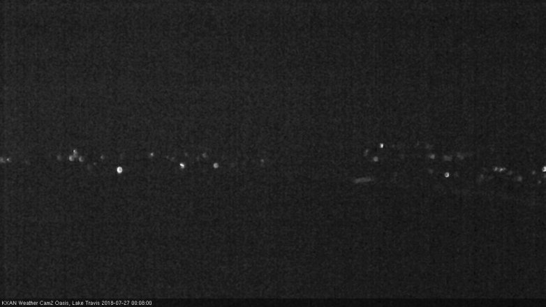 Lake Travis webcam, July 26, 2018 11:10 PM CT