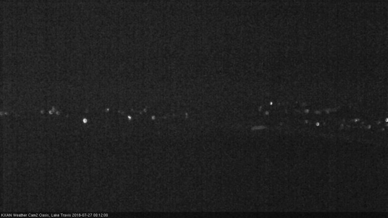 Lake Travis webcam, July 26, 2018 11:15 PM CT