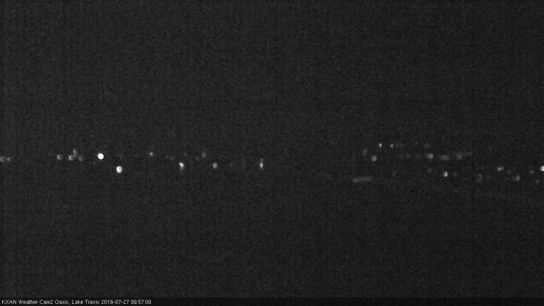 Lake Travis webcam, July 26, 2018 12:00 AM CT