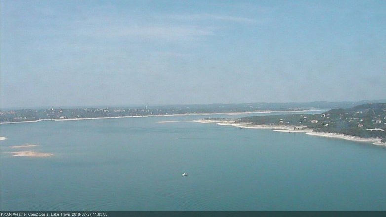 Lake Travis webcam, July 27, 2018 10:05 AM CT