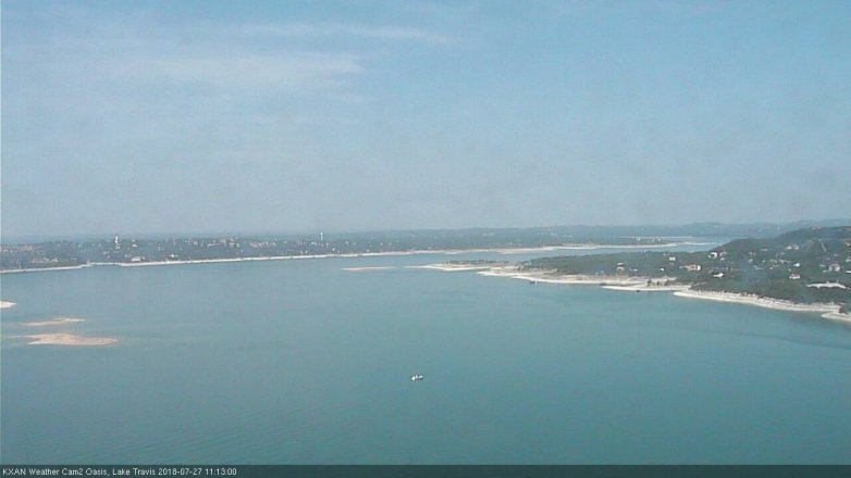 Lake Travis webcam, July 27, 2018 10:15 AM CT