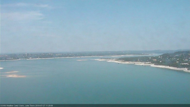 Lake Travis webcam, July 27, 2018 10:30 AM CT