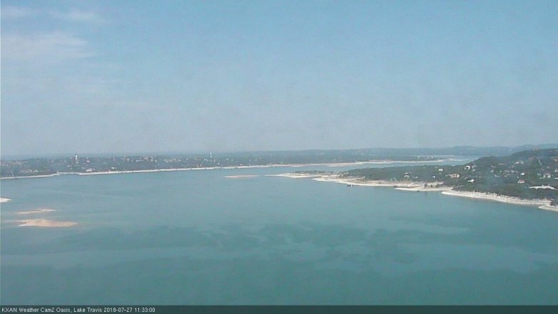 Lake Travis webcam, July 27, 2018 10:35 AM CT