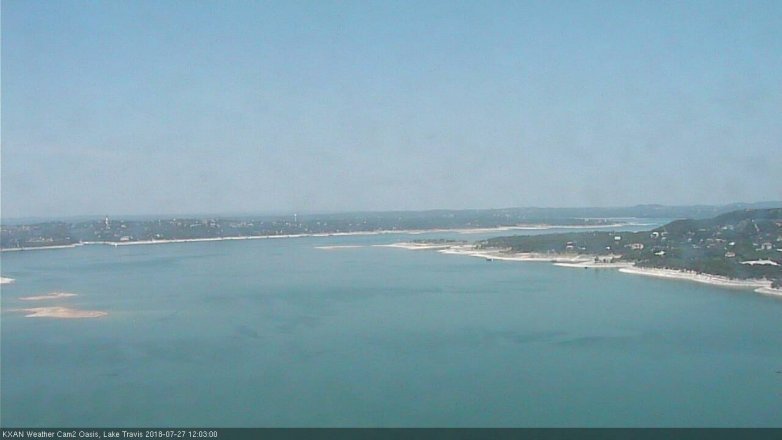 Lake Travis webcam, July 27, 2018 11:05 AM CT