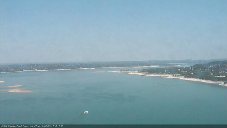 Lake Travis webcam, July 27, 2018 11:15 AM CT