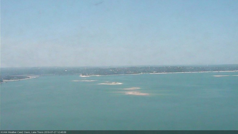 Lake Travis webcam, July 27, 2018 11:50 AM CT