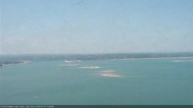 Lake Travis webcam, July 27, 2018 12:10 PM CT