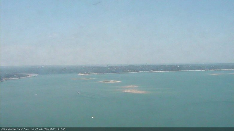 Lake Travis webcam, July 27, 2018 12:20 PM CT