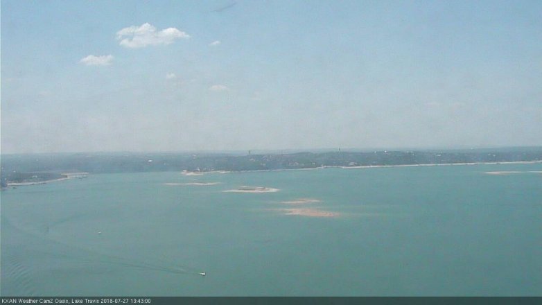 Lake Travis webcam, July 27, 2018 12:45 PM CT