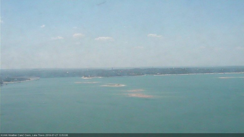 Lake Travis webcam, July 27, 2018 12:55 PM CT
