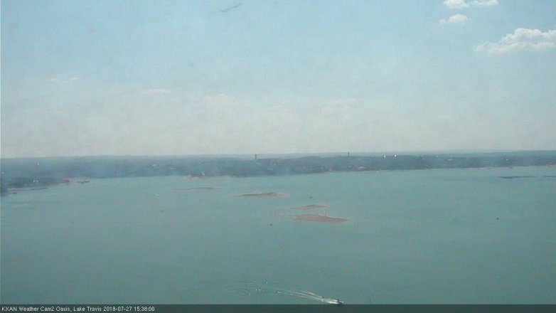 Lake Travis webcam, July 27, 2018 2:40 PM CT