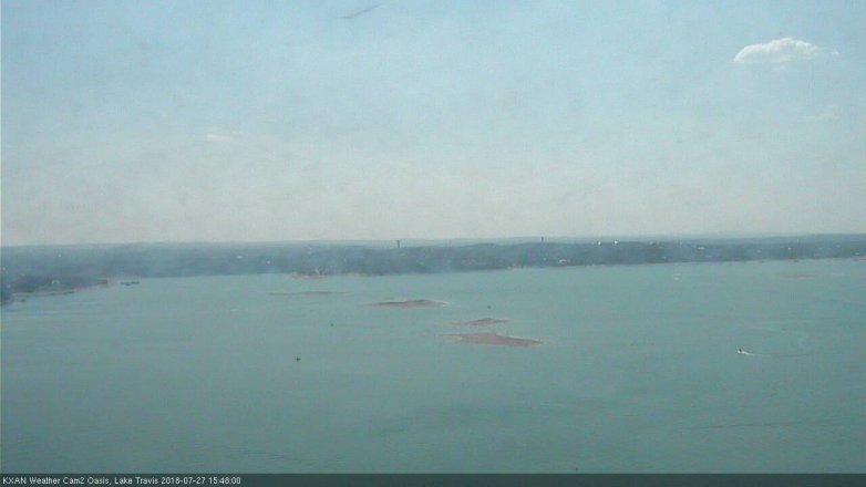 Lake Travis webcam, July 27, 2018 2:50 PM CT