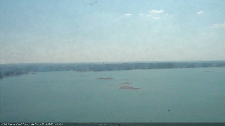 Lake Travis webcam, July 27, 2018 3:25 PM CT