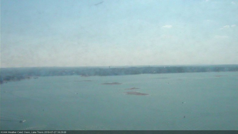 Lake Travis webcam, July 27, 2018 3:30 PM CT