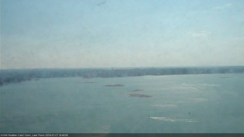 Lake Travis webcam, July 27, 2018 3:50 PM CT