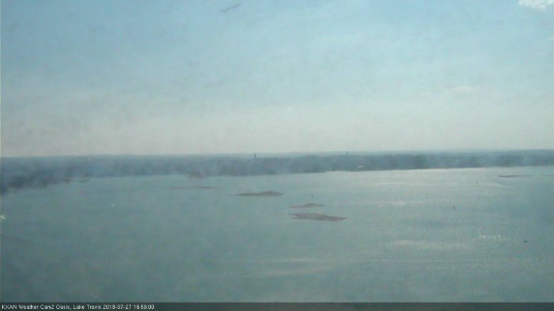Lake Travis webcam, July 27, 2018 4:00 PM CT