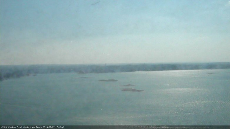 Lake Travis webcam, July 27, 2018 4:05 PM CT