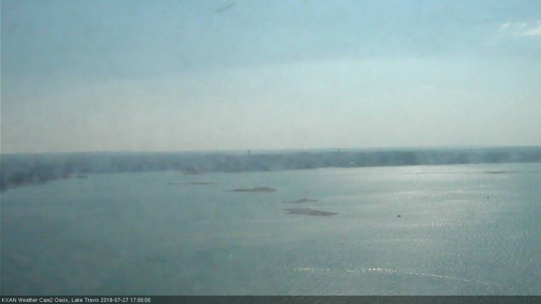 Lake Travis webcam, July 27, 2018 4:10 PM CT