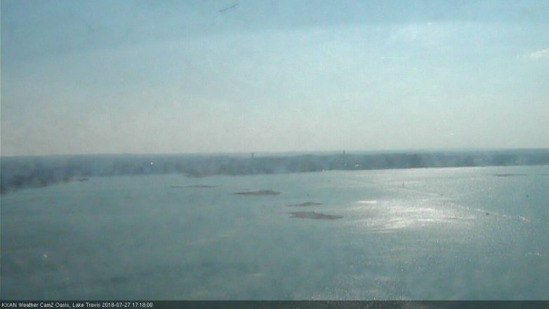 Lake Travis webcam, July 27, 2018 4:20 PM CT