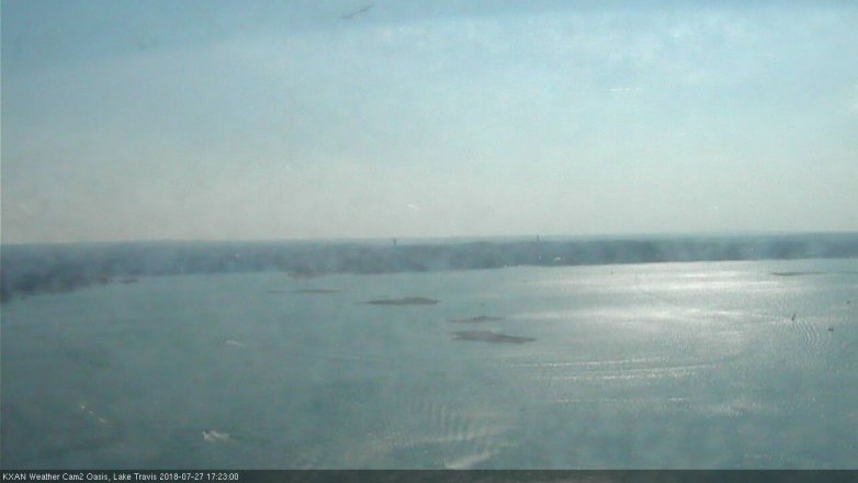 Lake Travis webcam, July 27, 2018 4:25 PM CT