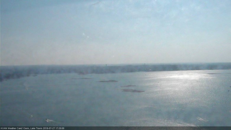 Lake Travis webcam, July 27, 2018 4:30 PM CT