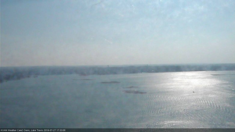 Lake Travis webcam, July 27, 2018 4:35 PM CT