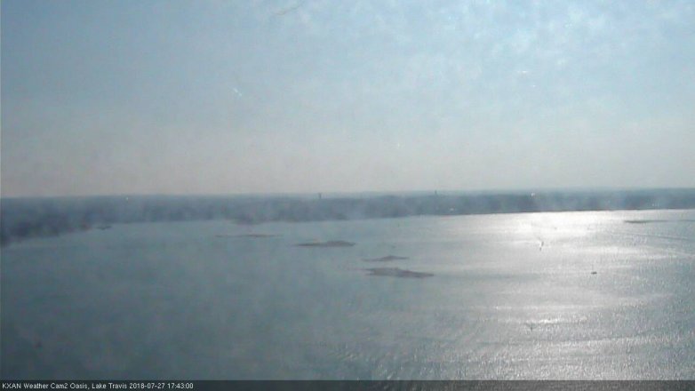 Lake Travis webcam, July 27, 2018 4:45 PM CT