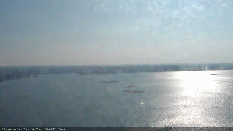 Lake Travis webcam, July 27, 2018 5:00 PM CT