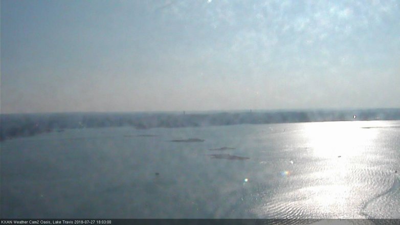 Lake Travis webcam, July 27, 2018 5:05 PM CT