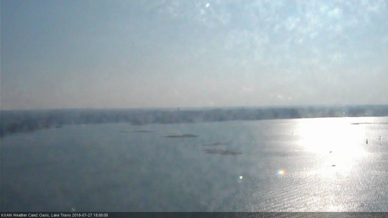 Lake Travis webcam, July 27, 2018 5:10 PM CT