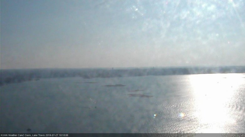 Lake Travis webcam, July 27, 2018 5:20 PM CT