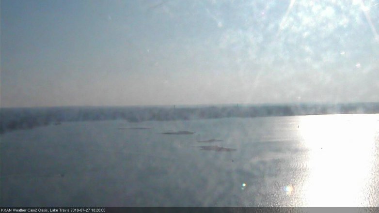 Lake Travis webcam, July 27, 2018 5:30 PM CT