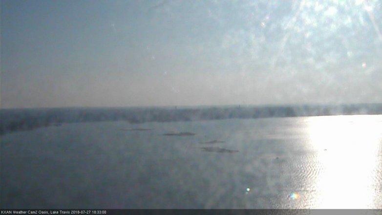 Lake Travis webcam, July 27, 2018 5:35 PM CT