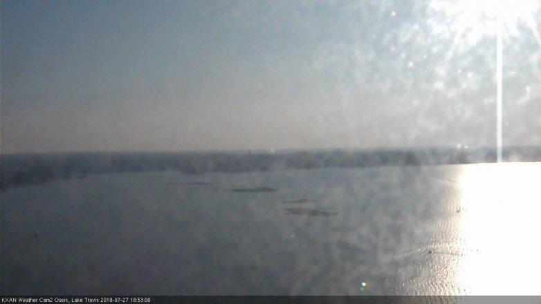 Lake Travis webcam, July 27, 2018 5:55 PM CT