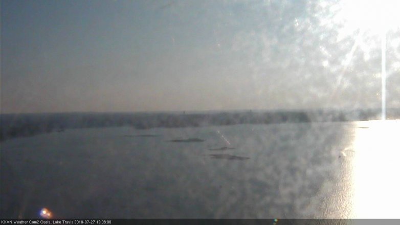 Lake Travis webcam, July 27, 2018 6:10 PM CT