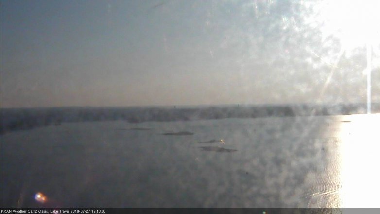 Lake Travis webcam, July 27, 2018 6:15 PM CT