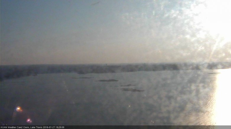Lake Travis webcam, July 27, 2018 6:30 PM CT