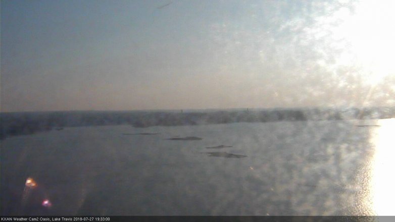 Lake Travis webcam, July 27, 2018 6:35 PM CT